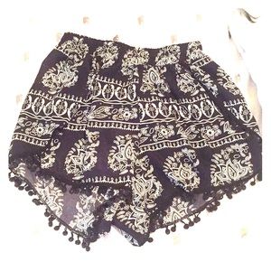 Funky fabric shorts!